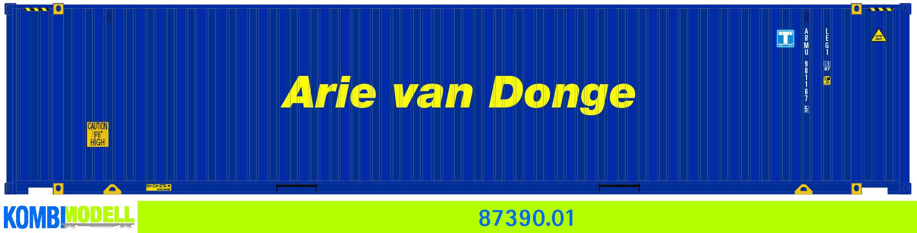 Kombimodell 87390.01 WB-A /Ct 45' (Euro) Arie van Donge"" #ARMU 981167